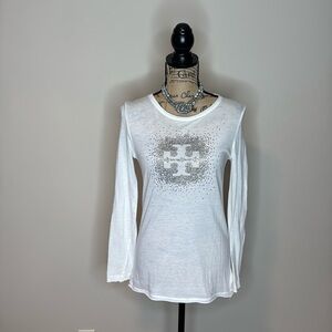 Tory Burch long sleeve sparkle shirt